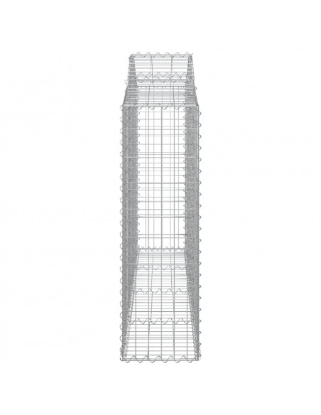 Cesti Gabbioni ad Arco 40 pz 200x30x100/120 cm Ferro Zincato