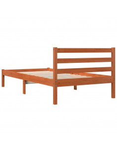 Giroletto Marrone Cera 90x190 cm in Legno Massello di Pino