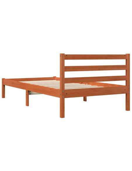 Giroletto Marrone Cera 90x190 cm in Legno Massello di Pino