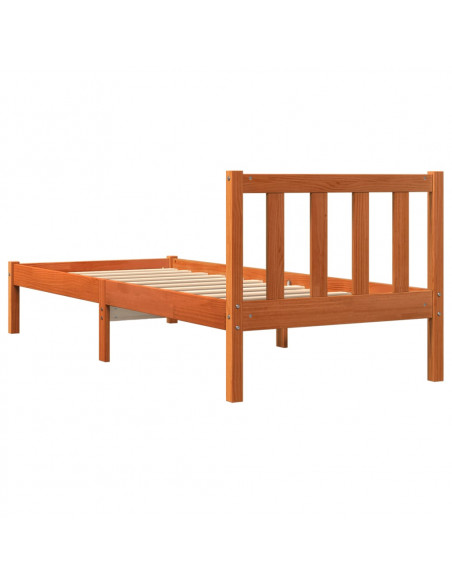 Giroletto Marrone Cera 90x190 cm in Legno Massello di Pino