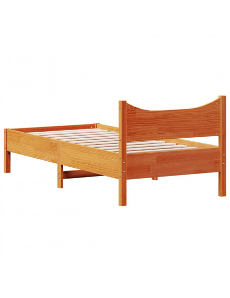 Giroletto Marrone Cera 90x200 cm in Legno Massello di Pino