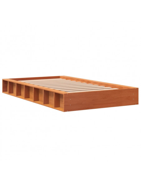 Giroletto Marrone Cera 90x200 cm in Legno Massello di Pino