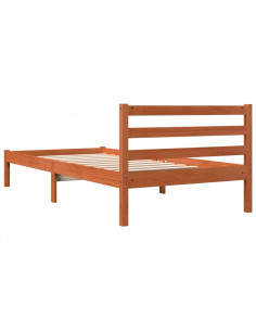 Giroletto Marrone Cera 90x200 cm in Legno Massello di Pino