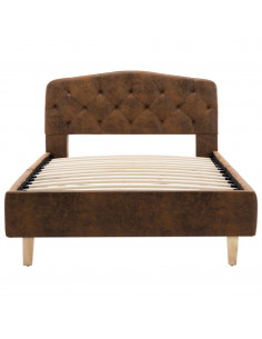 Giroletto Marrone in Similpelle Scamosciata 90x200 cm