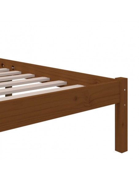 Giroletto Marrone Miele in Legno Massello 140x190 cm