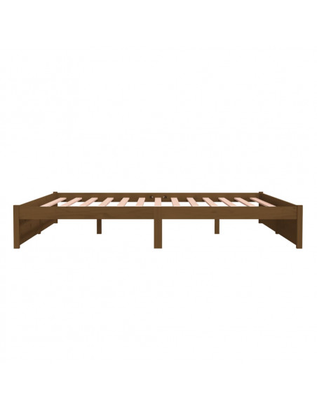 Giroletto Marrone Miele in Legno Massello 200x200 cm