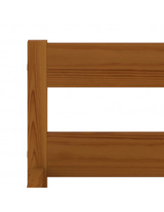 Giroletto Marrone Miele in Legno Massello di Pino 100x200 cm