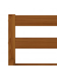 Giroletto Marrone Miele in Legno Massello di Pino 140x200 cm