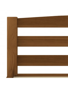 Giroletto Marrone Miele in Legno Massello di Pino 160x200 cm