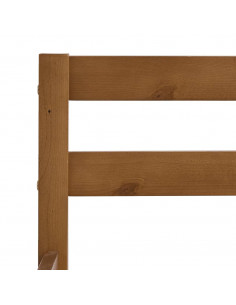 Giroletto Marrone Miele in Legno Massello di Pino 160x200 cm