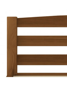 Giroletto Marrone Miele in Legno Massello di Pino 180x200 cm