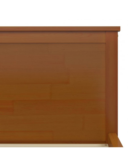 Giroletto Marrone Miele in Legno Massello di Pino 180x200 cm