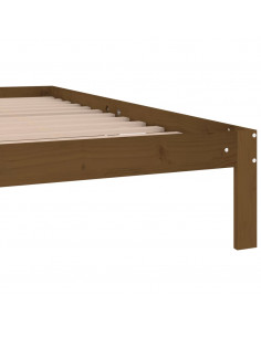 Giroletto Marrone Miele in Legno Massello di Pino 200x200 cm