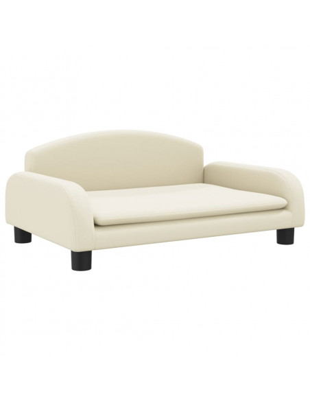Divano per Bambini Crema 70x45x30 cm in Similpelle