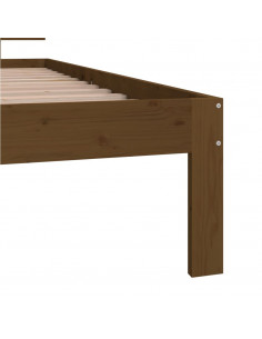 Giroletto Marrone Miele in Legno Massello di Pino 90x200 cm