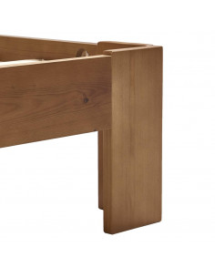 Giroletto Marrone Miele in Legno Massello di Pino 90x200 cm