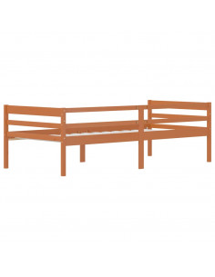 Giroletto Marrone Miele in Legno Massello di Pino 90x200 cm