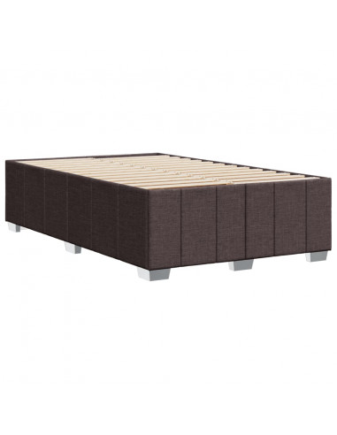 Giroletto senza Materasso Marrone Scuro 80x200 cm in Tessuto