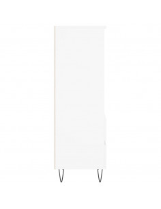 Credenza Bianco 40x36x110 cm in Legno Multistrato 2