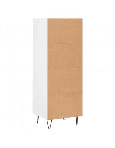 Credenza Bianco 40x36x110 cm in Legno Multistrato