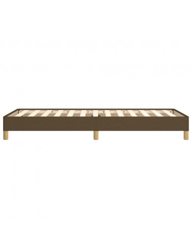 Giroletto senza Materasso Marrone Scuro 90x190 cm Tessuto