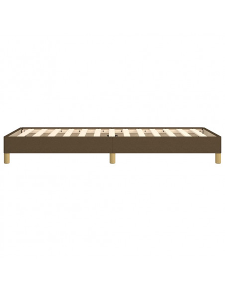 Giroletto senza Materasso Marrone Scuro 90x190 cm Tessuto
