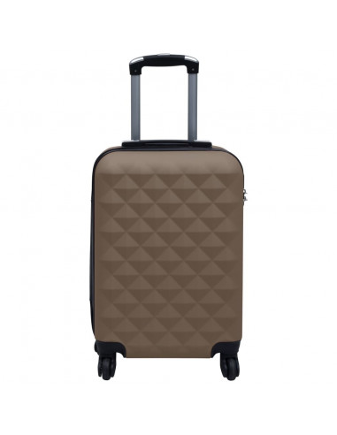 Trolley a Custodia Rigida Marrone in ABS