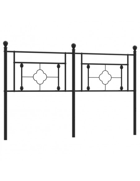 Testiera in Metallo Nero 160 cm
