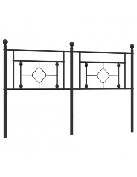 Testiera in Metallo Nero 160 cm