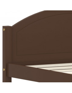 Giroletto Marrone Scuro in Legno Massello di Pino 100x200 cm