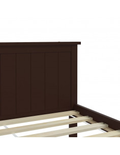 Giroletto Marrone Scuro in Legno Massello di Pino 100x200 cm