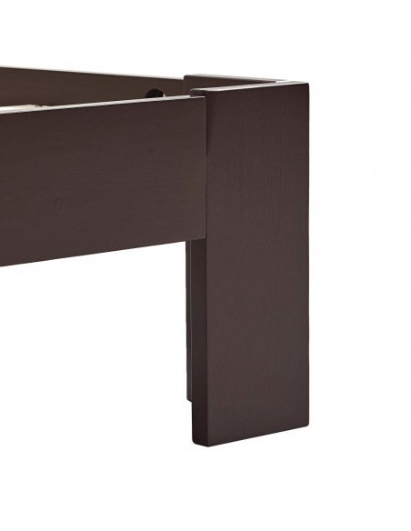 Giroletto Marrone Scuro in Legno Massello di Pino 100x200 cm
