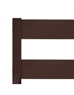 Giroletto Marrone Scuro in Legno Massello di Pino 100x200 cm