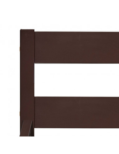 Giroletto Marrone Scuro in Legno Massello di Pino 100x200 cm