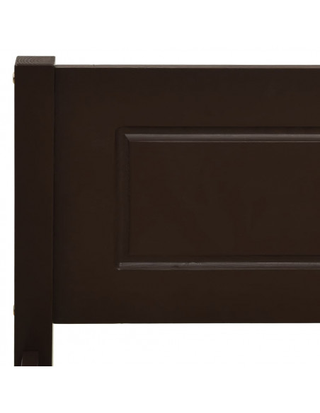 Giroletto Marrone Scuro in Legno Massello di Pino 120x200 cm