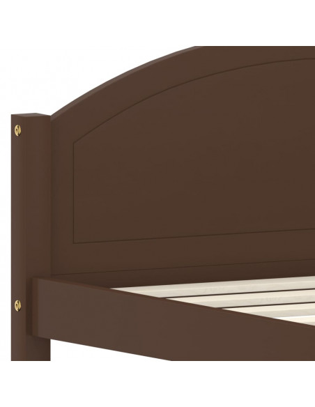 Giroletto Marrone Scuro in Legno Massello di Pino 120x200 cm