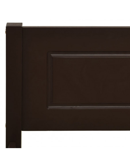 Giroletto Marrone Scuro in Legno Massello di Pino 140x200 cm