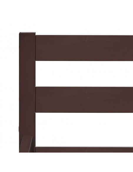 Giroletto Marrone Scuro in Legno Massello di Pino 140x200 cm