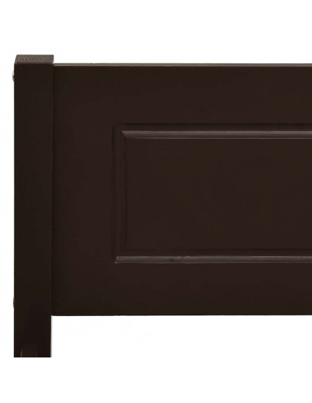 Giroletto Marrone Scuro in Legno Massello di Pino 160x200 cm