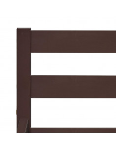 Giroletto Marrone Scuro in Legno Massello di Pino 160x200 cm