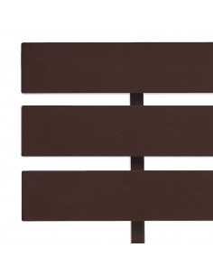 Giroletto Marrone Scuro in Legno Massello di Pino 160x200 cm