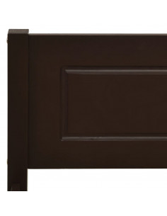 Giroletto Marrone Scuro in Legno Massello di Pino 200x200 cm