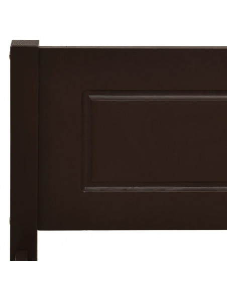 Giroletto Marrone Scuro in Legno Massello di Pino 200x200 cm