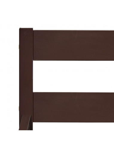 Giroletto Marrone Scuro in Legno Massello di Pino 90x200 cm