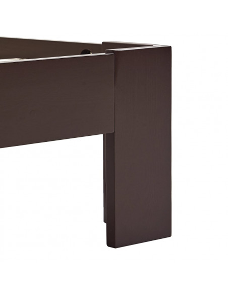 Giroletto Marrone Scuro in Legno Massello di Pino 90x200 cm