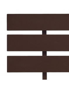 Giroletto Marrone Scuro in Legno Massello di Pino 90x200 cm