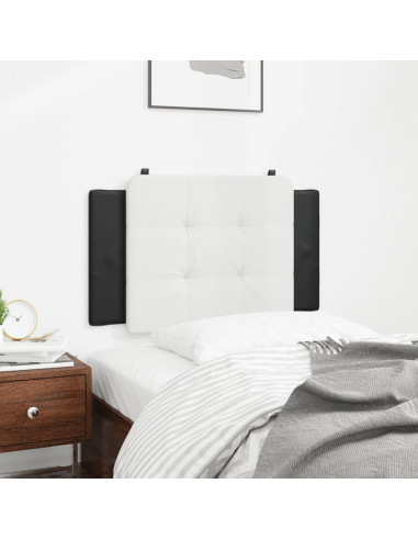 Cuscino Testiera Nero e Bianco 90 cm in Similpelle