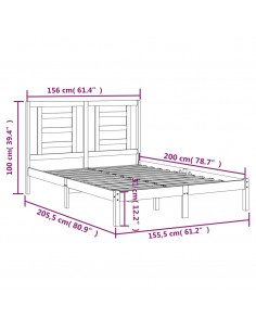 Giroletto Massello Pino 150x200cm King Size