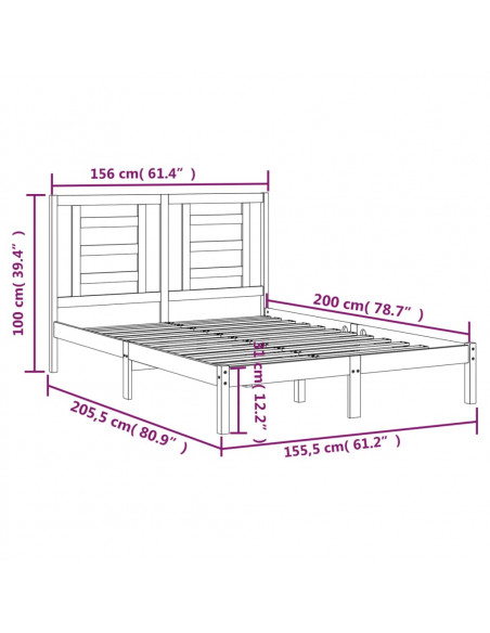 Giroletto Massello Pino 150x200cm King Size