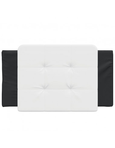 Cuscino Testiera Nero e Bianco 90 cm in Similpelle